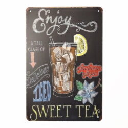 vintage metal plate the