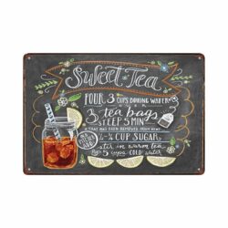 vintage metal plate the glace
