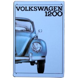 vintage volkswagen metal plate