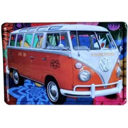 vintage vw metal plate