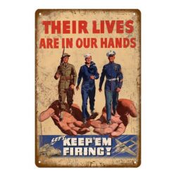 metal plate vintage ww2