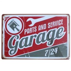 metal sign vintage garage
