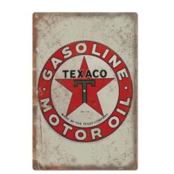 metal plate vintage texaco motor oil