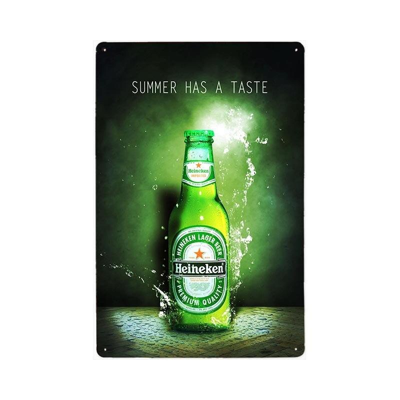 metal plate vintage heineken refreshing metal plate vintage heineken refreshing