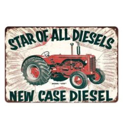 vintage agricultural metal plate