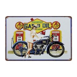 vintage diesel metal plate