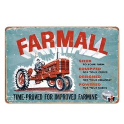 advertising plate old tractor