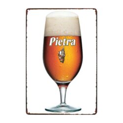 beer pietra advertising plate