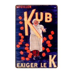 advertising plate bouillon kub