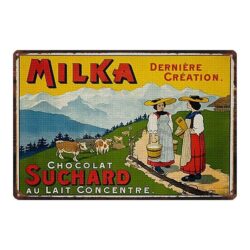 chocolate advertising plaque