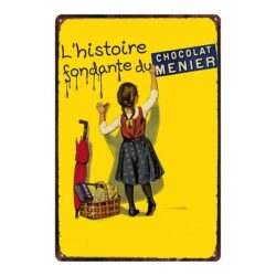 advertising plate chocolat menier
