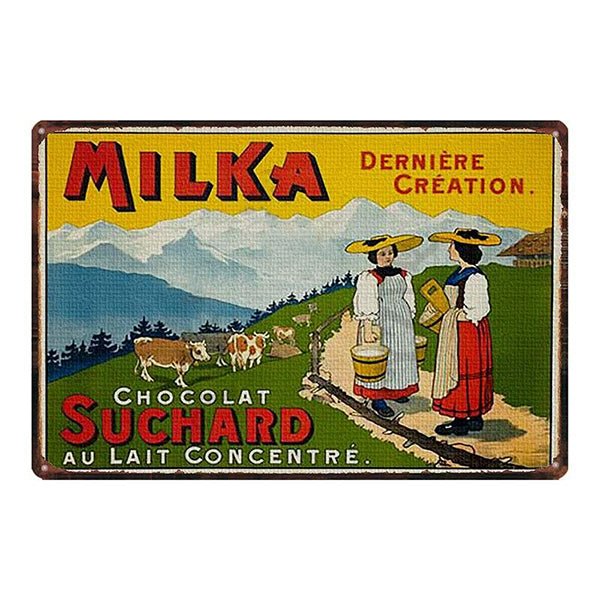 chocolate advertising plaque chocolate advertising plaque