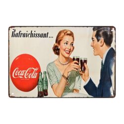coca cola advertising plate