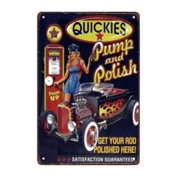 garage advertising plaque