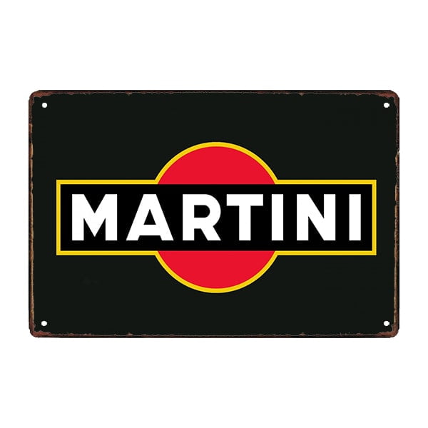 vintage martini metal plate vintage martini metal plate