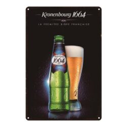 advertising plaque kronenbourg