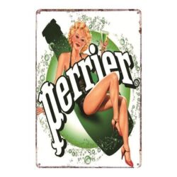 perrier advertising plaque