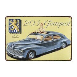 peugeot advertising plate