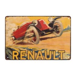 renault advertising plate