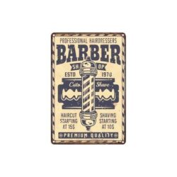 hairdressing salon advertising plaque