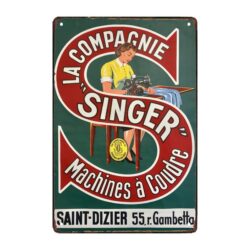 singer advertising plaque