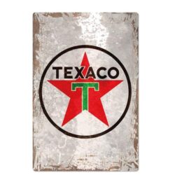 vintage texaco old metal plate