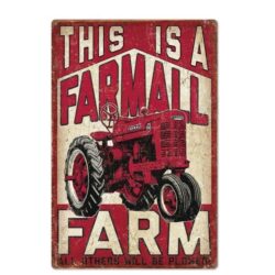 tractor advertising plaque