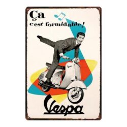 vespa advertising plate