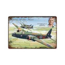 vintage plane advertising plate