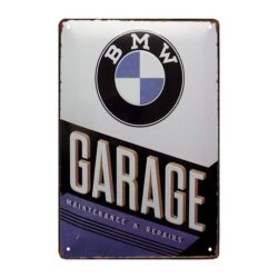 vintage bmw advertising plate