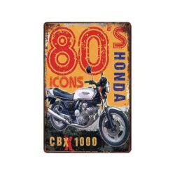 vintage honda metal plate