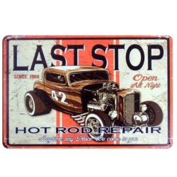 car advertising plate