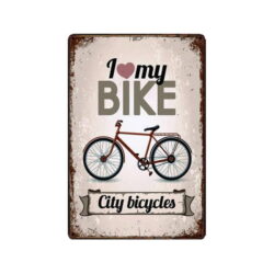 retro bike plate