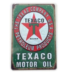 plate texaco vintage