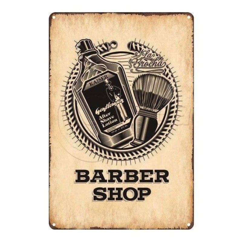 vintage barber shop plate vintage barber shop plate