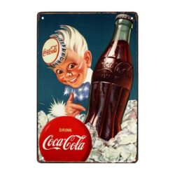 metal plate vintage coca cola garcon