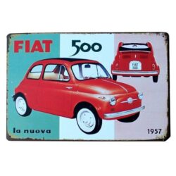 vintage fiat plate