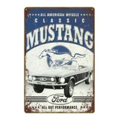 vintage ford mustang plate