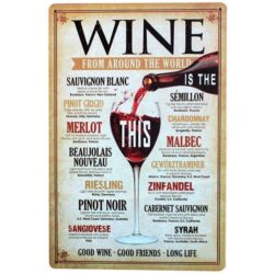 vintage wine plate