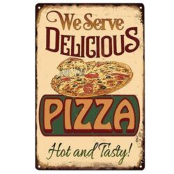 metal pizzeria plate