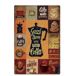 metal coffee plate