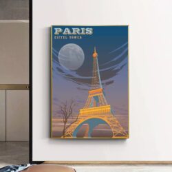 vintage eiffel poster