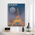 vintage eiffel poster