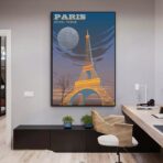 vintage eiffel poster