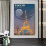 vintage eiffel poster