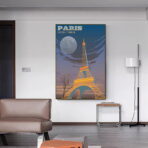 vintage eiffel poster