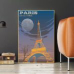 vintage eiffel poster