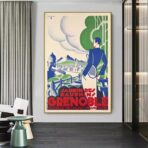 vintage poster grenoble 5
