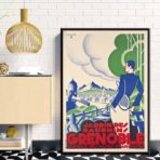 vintage poster grenoble 5