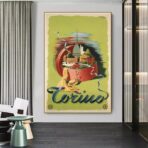 vintage poster torino